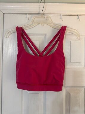 lululemon athletica Hot Pink Strappy Sports Bra